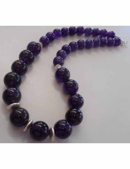 Collier Amethyste  12 et 13MM Collier Amethyste  12 et 13MM