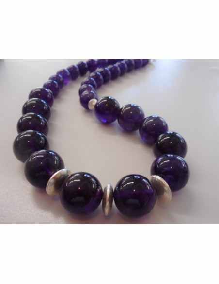 Collier Amethyste  12 et 13MM Collier Amethyste  12 et 13MM