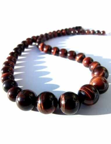 Collier chute Oeil de taureau, tigre, faucon,