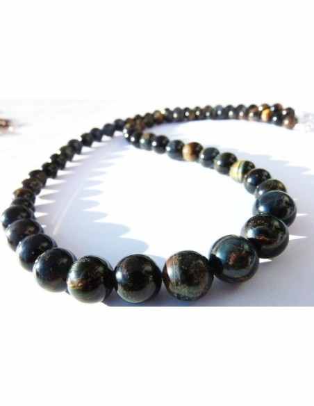 Collier chute Oeil de faucon 55cm