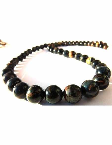 Collier chute Oeil de faucon 55cm