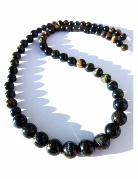 Collier chute Oeil de faucon 55cm