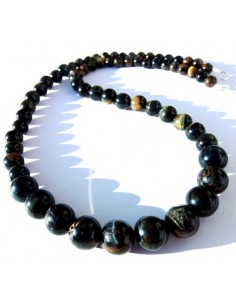 Collier chute Oeil de faucon 55cm 2
