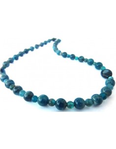 Collier apatite bleu PARURE