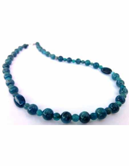 Collier apatite bleu PARURE