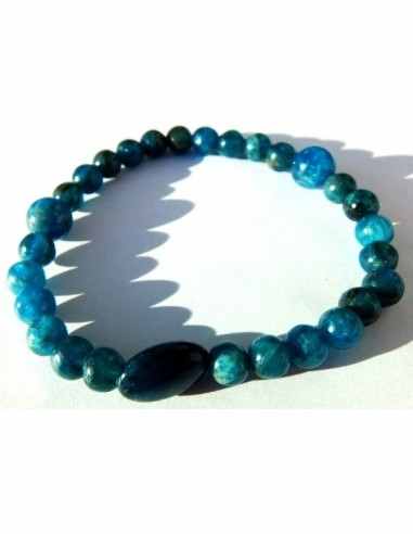 Collier apatite bleu PARURE
