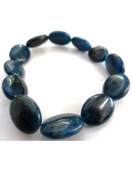 Bracelet Apatite bleue billes 6MM Bracelet Apatite bleue billes 6MM