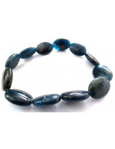 Bracelet Apatite bleue billes 6MM 2