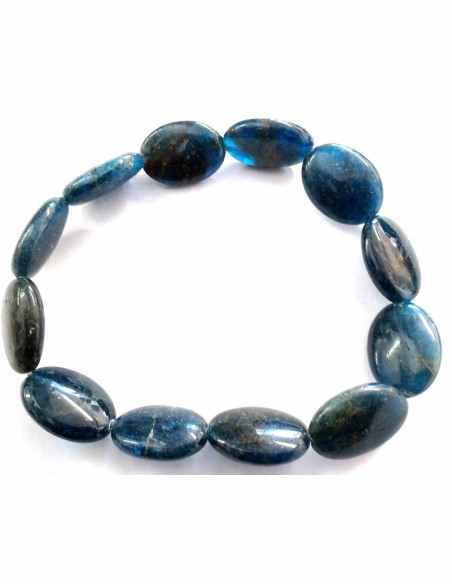 Bracelet Apatite bleue billes 6MM Bracelet Apatite bleue billes 6MM