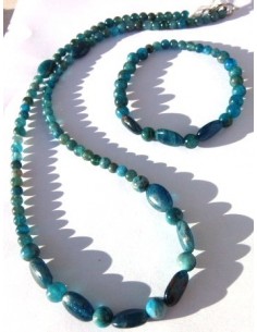 Apatite bleue parure