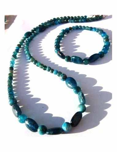 Apatite bleue parure