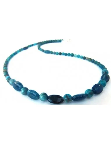 Collier apatite bleue