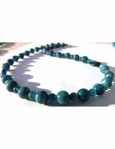 Collier apatite bleu PARURE