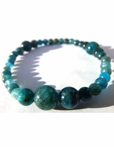 Collier apatite bleu PARURE Collier apatite bleu PARURE