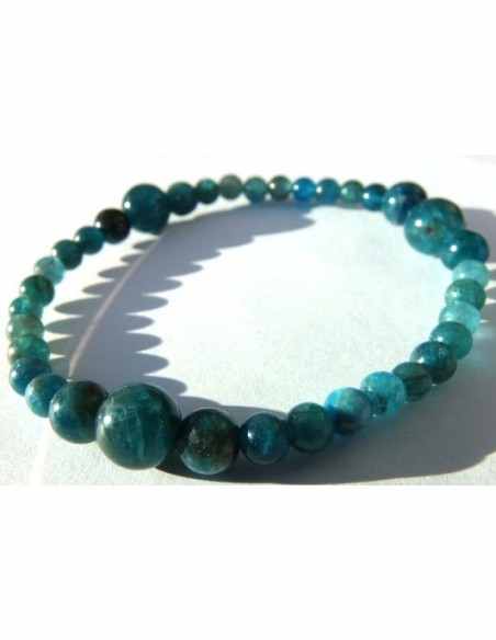Collier apatite bleu PARURE Collier apatite bleu PARURE