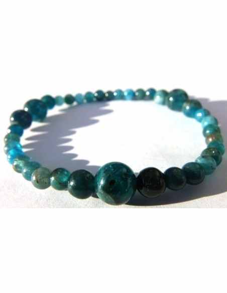 Collier apatite bleu PARURE Collier apatite bleu PARURE