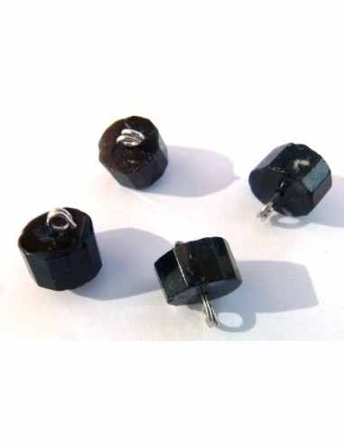 Tourmaline noire pendentif argent