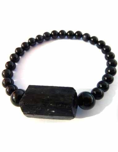 Bracelet original tourmaline noire