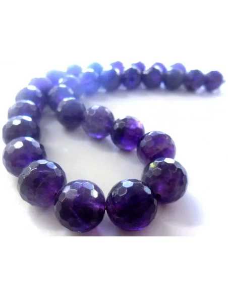 Collier Amethyste 12mm