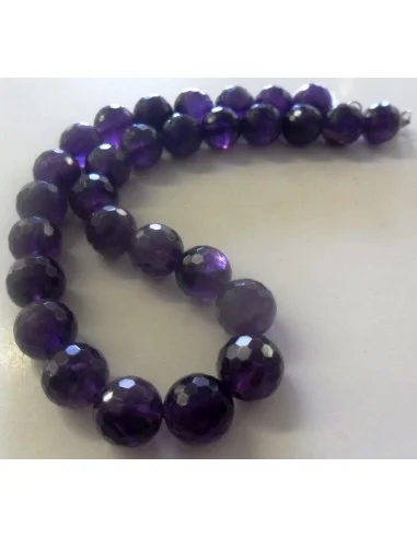 Collier Amethyste 12mm