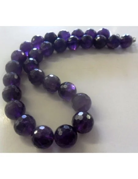 Collier Amethyste 12mm