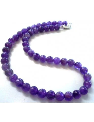 Collier Amethyste 8MM