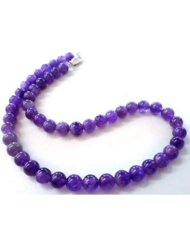 Collier Amethyste 8MM