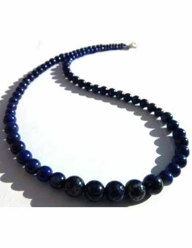 Collier chute lapis lazuli