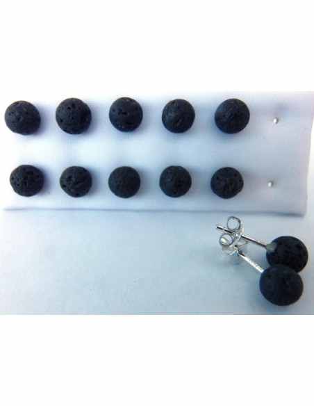 Lave boucles d oreilles 6mm Lave boucles d oreilles 6mm
