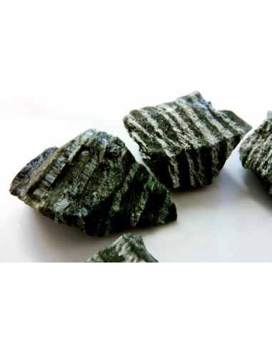 Galet Serpentine oeil d'argent mineral