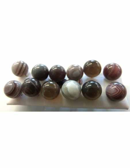 Agate de botswana boucles d"oreilles 10mm Agate de botswana boucles d"oreilles 10mm
