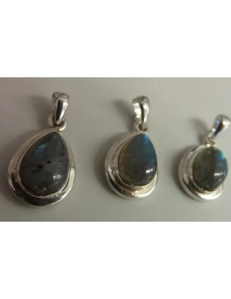 Pendentif labradorite et chaine argent