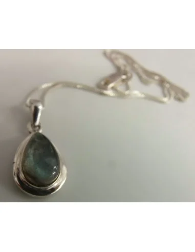 Pendentif labradorite et chaine argent