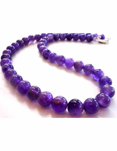 Collier Amethyste 8MM Collier Amethyste 8MM