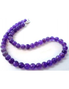 Collier Amethyste 8MM 2