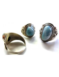 Larimar bague argent