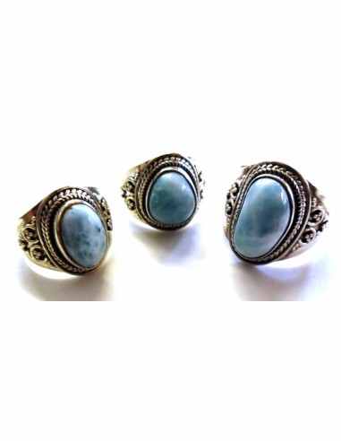 Larimar bague argent