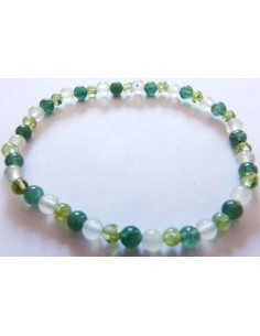 Bracelet Vert boules 4mm 2