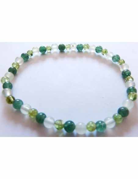 Bracelet Vert boules 4mm