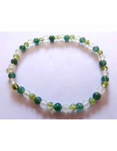 Bracelet Vert boules 4mm