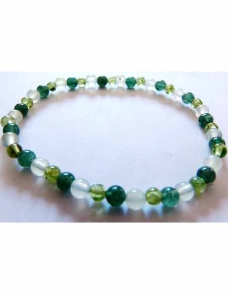 Bracelet Vert boules 4mm Bracelet Vert boules 4mm