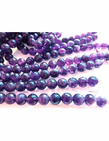 Amethyste 14mm facettee