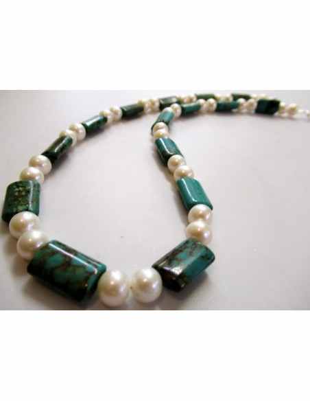 Collier turquoise perles Collier turquoise perles