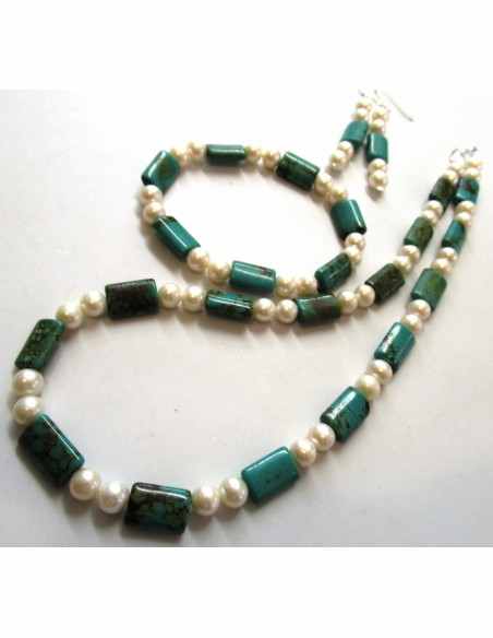 Collier turquoise perles Collier turquoise perles