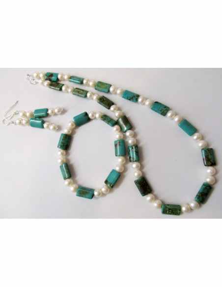 Collier turquoise perles Collier turquoise perles