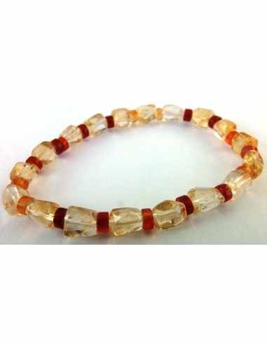 Cornaline, citrine Parure