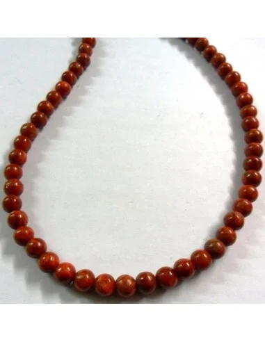 Corail rouge collier 6mm