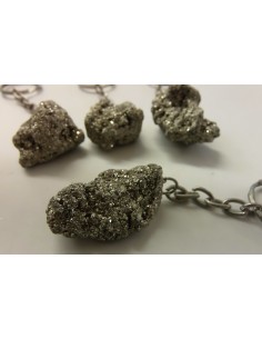 Pyrite cristallisee porte clefs