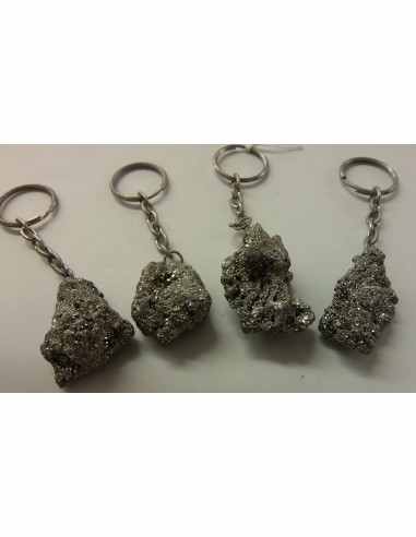 Pyrite cristallisee porte clefs