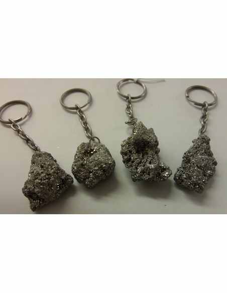 Pyrite cristallisee porte clefs Pyrite cristallisee porte clefs